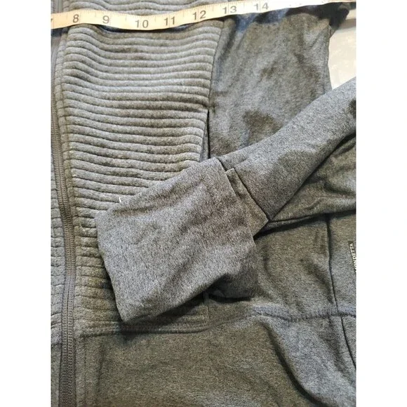 Mondetta Meduim Jacket Lightweight Zipoed Gray Textured Pockets Womens - Picture 6 of 16